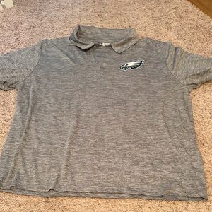 NFL Team Apparel Gray Polo Shirt